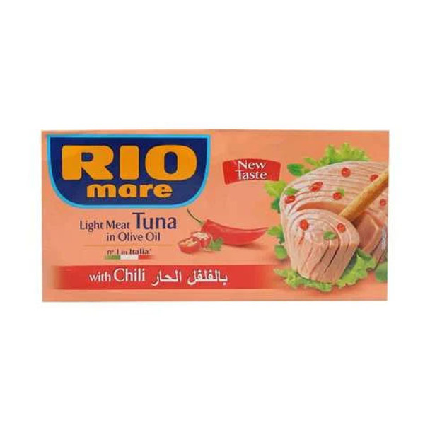 Rio Mare Light Meat Tuna in Olive Oil with Garlic & Chili 160g