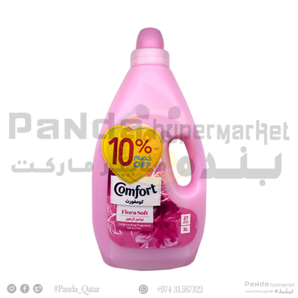 Comfort Flora Soft Fabric Softener (Pink) 3L