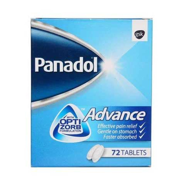 Panadol Advance 500mg, 72 Tablets