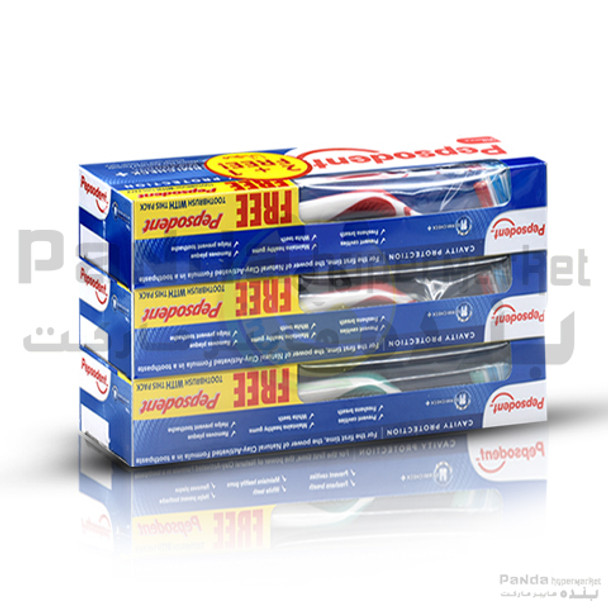Pepsodent Germi Check Tooth Paste 150g+Tooth BrushX3pc