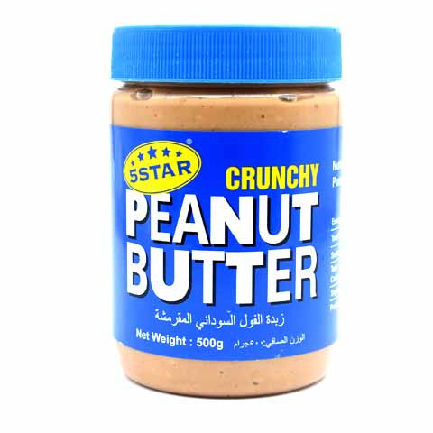 5 Star Crunchy Peanut Butter 500g