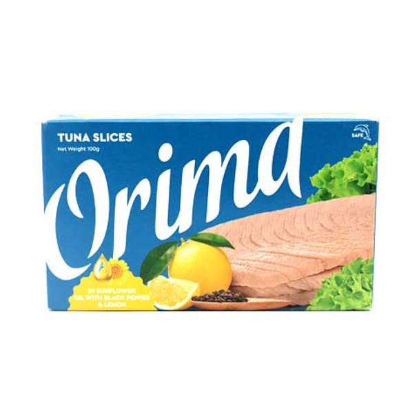 Orima Tuna Slices In Sunflower Oil With Black 100gm