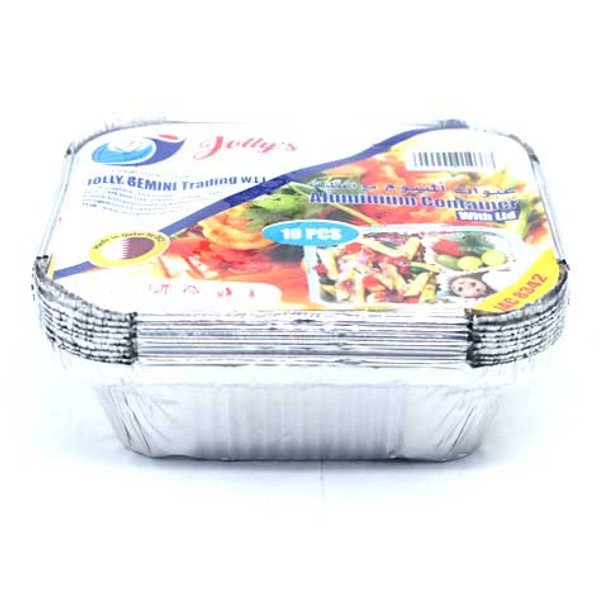 Jollys Aluminium Container Jac8342 10Pcs