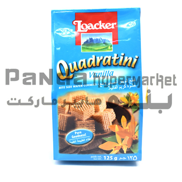 Loacker Quad Vanille Biscuit 125gm
