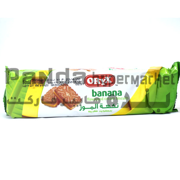 Oryx Banana Cream Biscuit 86G