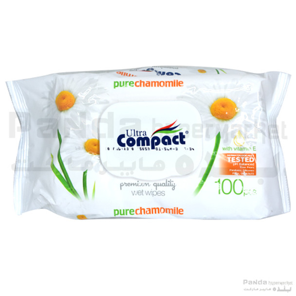 Ultra Compact Wet Wipes Pure Chamomile 100 pcs