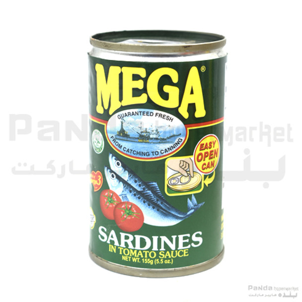 Mega  Sardines In Tomato Sauce 155gm