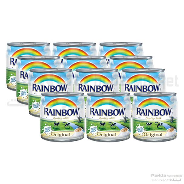 Rainbow Evapurated Milk Original Fortified170gX12Pcs Pack