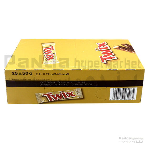 Twix Twin 50gm X 25Pcs