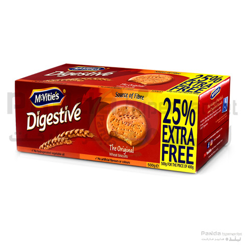 Mcvities Digestive Biscuits Original 500g 25% Extra