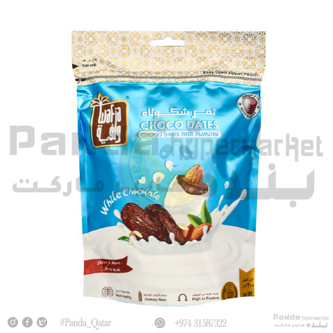 Wafia White Choco Dates Pouch 200 Gm