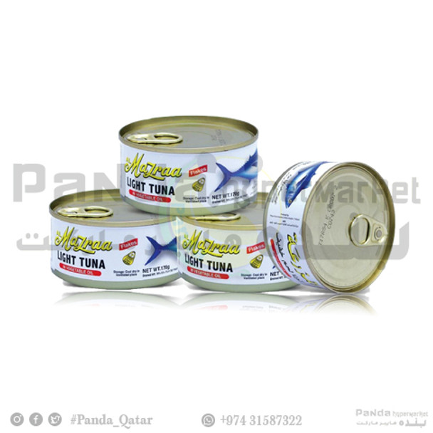 Mazraa Light Tuna Flakes 170gmX4Pcs