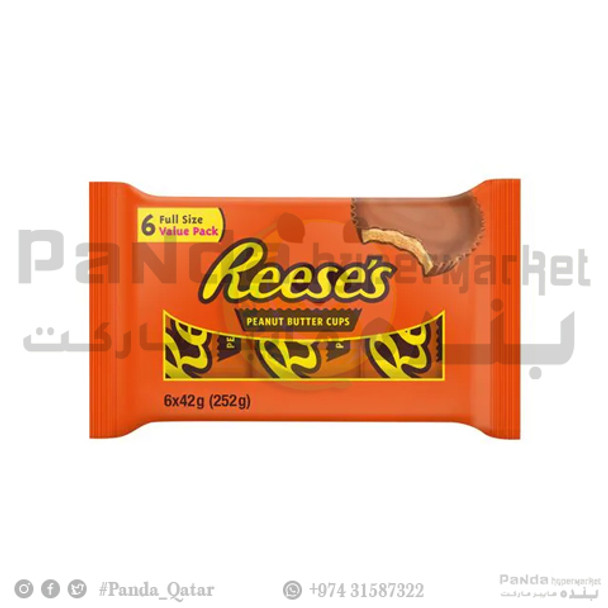 Hersheys Reeses Peanut Butter Cups 42gm X 6pcs