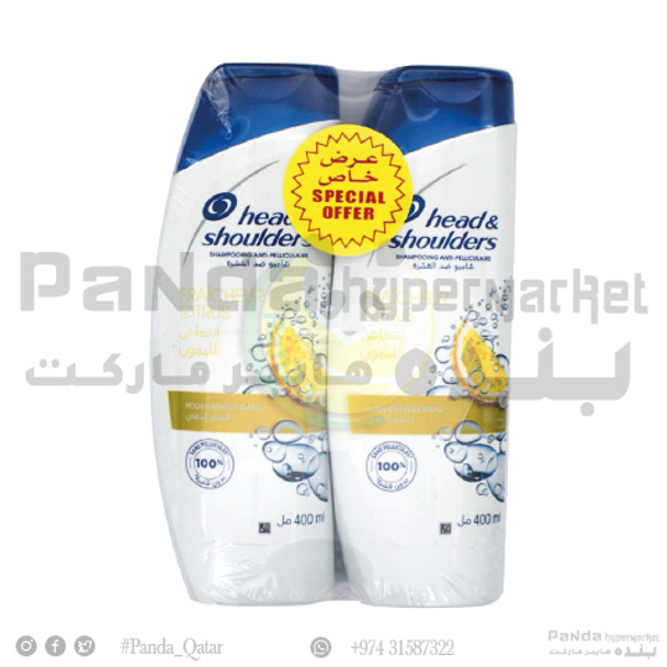 H&S Shampoo Anti Pelliculaire Citrus 400mlx2
