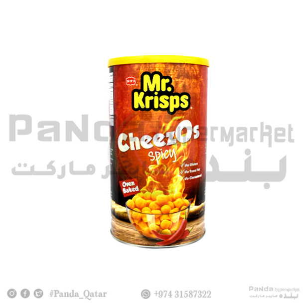 Mr Krisps Cheezos Spicy Can 80Gm
