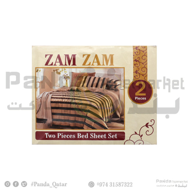 Single Bed Sheet 2Pcs Set Zam Zam