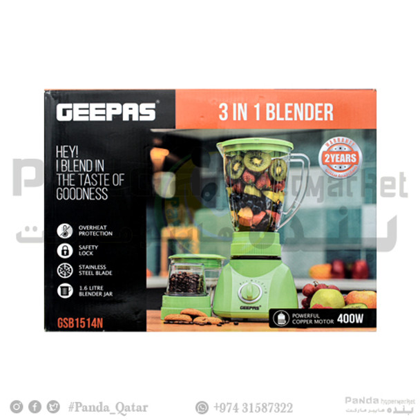 Geepas Blender 3In1 GSB1514