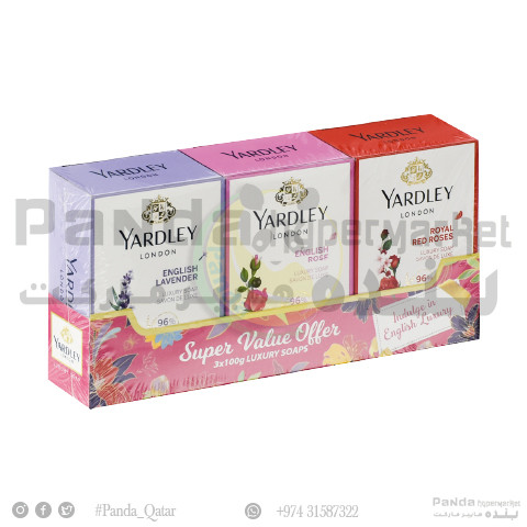 Yardley Soap 100gmX3 Pcs Assorted