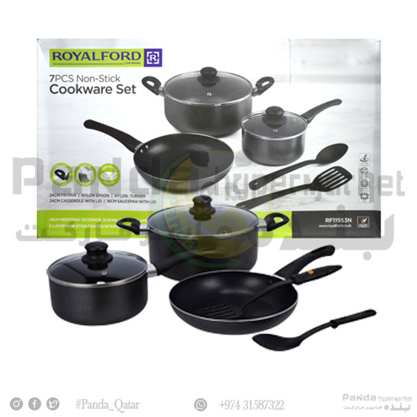 Royal Ford -Non Stick Cookware 7pc Set