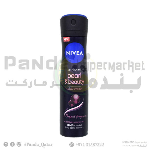 Nivea Deo Spray Fem. Pearl&Bty Blck 150Ml Reg