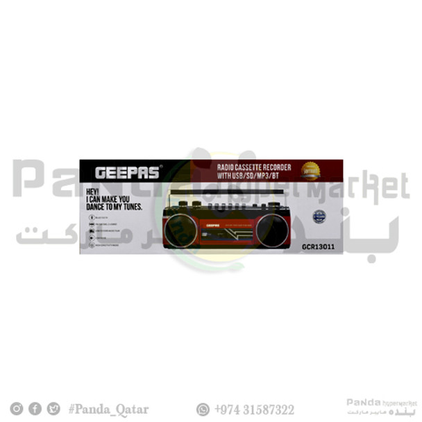Geepas Radio Cassette Recorder GCR13011