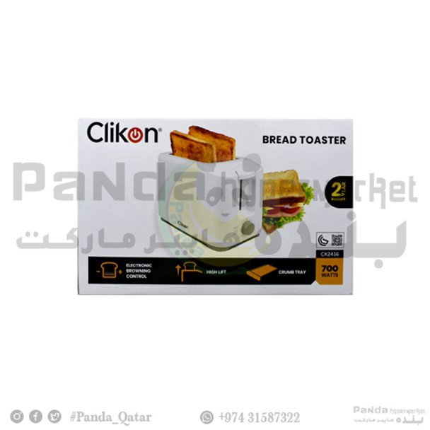 Clickon Bread Toaster2 Slice700W CK2436