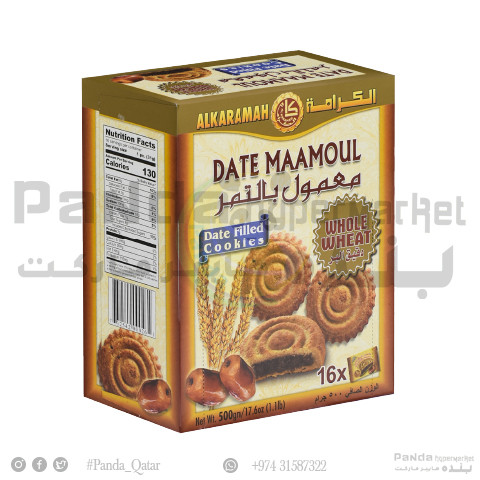 Al Karamah Date Mamoul Whole Wheat 500GM