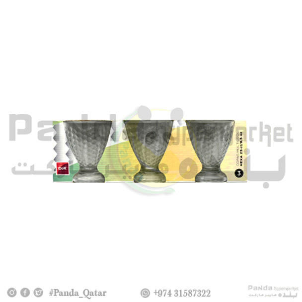 Cok Gelato Icecream Glass 25 Cl Set 3Pc