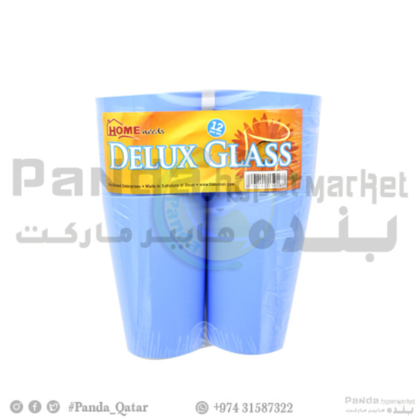 Delux Plastic Glass 12pcs