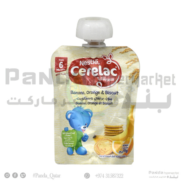 Cerelac Puree Bna Orange Biscuit 90gm