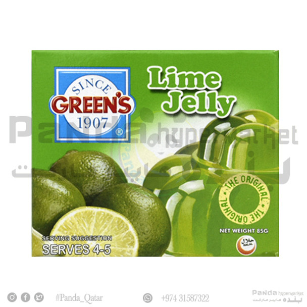 Greens Jelly Lime 85Gm