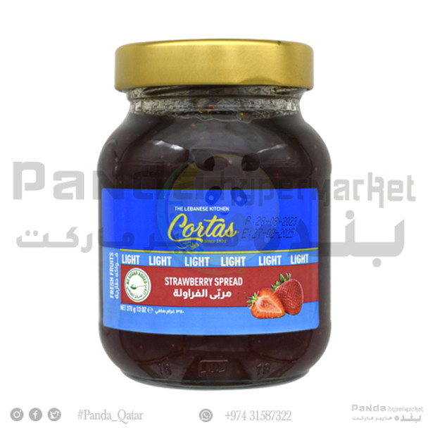 cortas strawberry jam sugarless 370gm