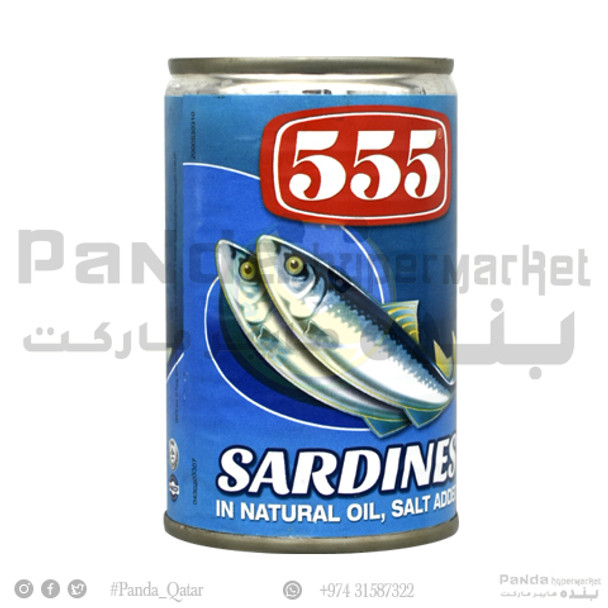 555 Sardine In Natural Oil 155gm