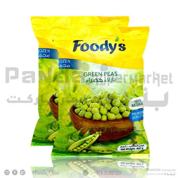 Foodys Frozen Green Peas 400gmX2
