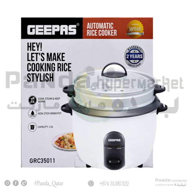 Geepas Rice Cooker 1.5Ltr