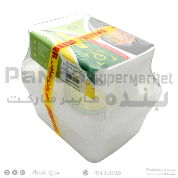 Microwave Rectangular Container 1500+500ml