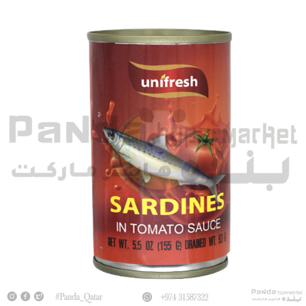 UniFresh Sardines In Tomato Sauce 155GM