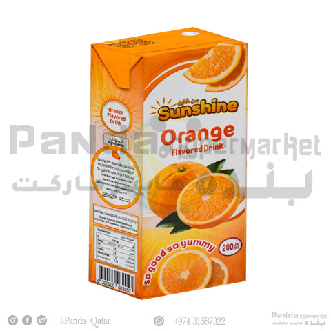 Sunshine Orange Flavored Drink 200ml - Panda.qa