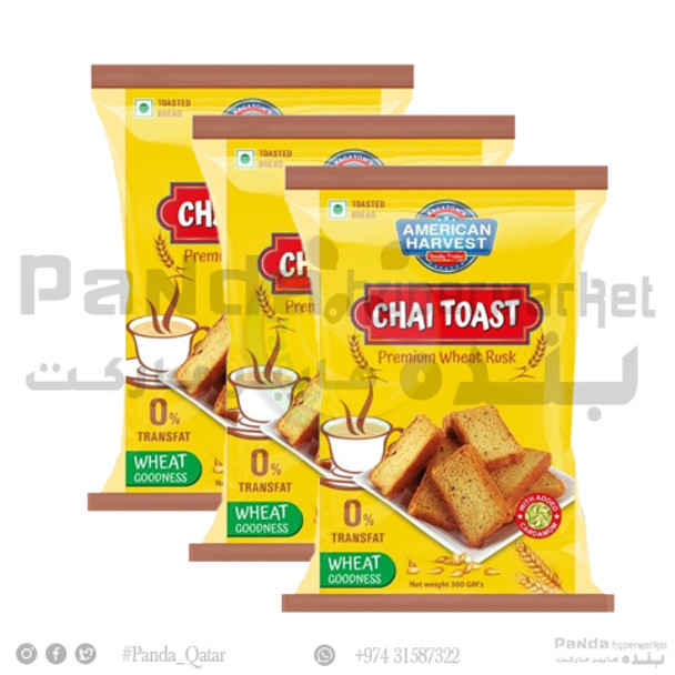 American Harvest Premium Wheat Rusk 300gmX3Pcs