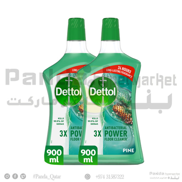 Dettol Power Floor Cleaner Pine 900mlX2Pcs