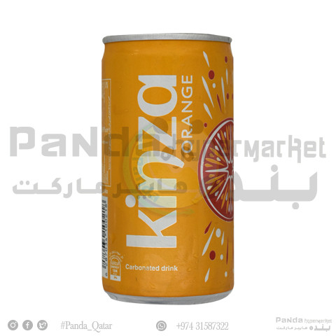 Kinza Orange Carbonated Soft Drink Can 185Ml