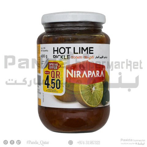 Nirapara Hot Lime Pickle 400gm @ Sp OFF