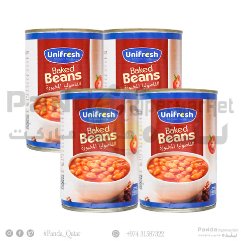 Unifresh Baked Beans 400GmX4Pcs