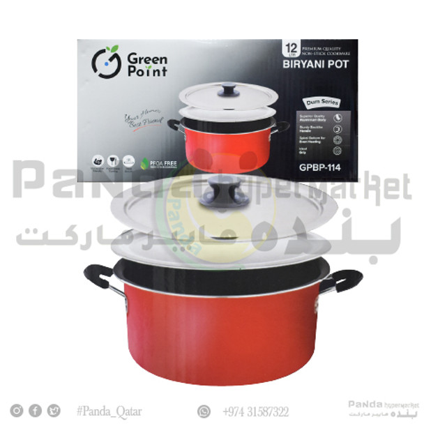 Green Point Biryani Pot 12Ltr