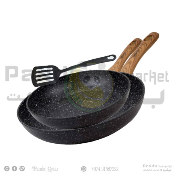 Granite Frypan 3Pcs Set