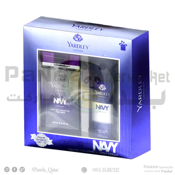 Yardley Edt 100Ml+Bs 150Ml-Navy