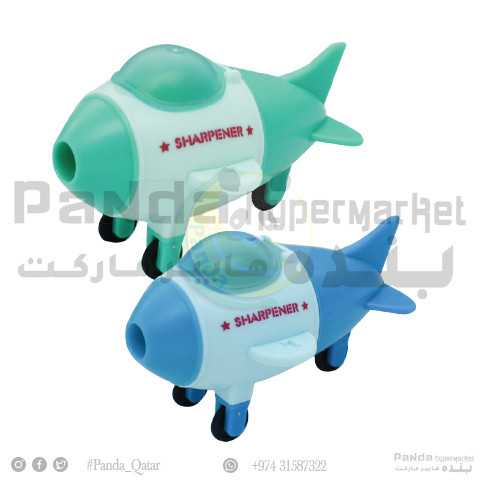 Aircraft Sharpener & Eraser Asstd 1Pc