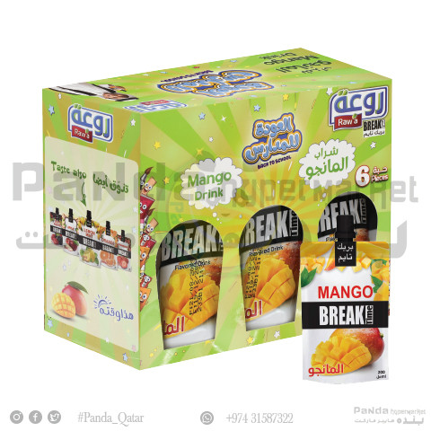 Rawa Mango Flavour Drink Pouch 200MlX6Pcs