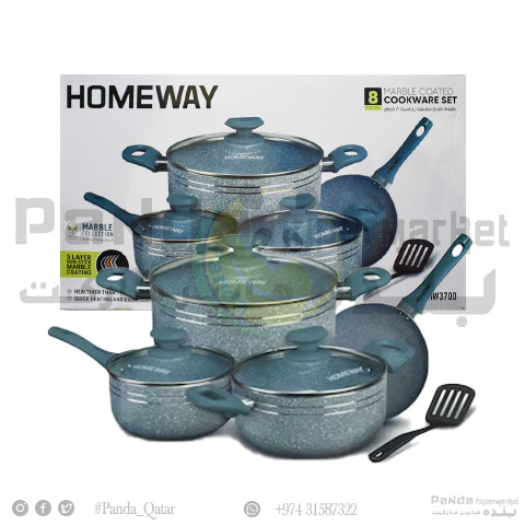 Homeway 8Ps Marble Cookwre Set