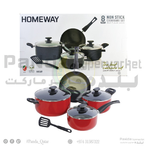 Homeway Nonstick Cookware 8Pcs